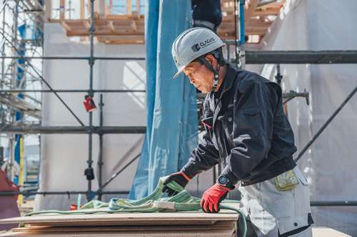 家づくりをする職人