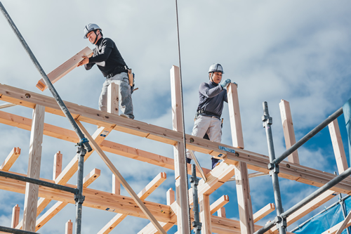 家づくりをする職人