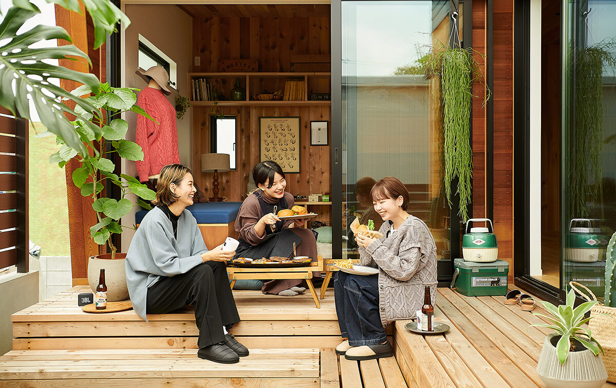 仲間とBBQイメージ